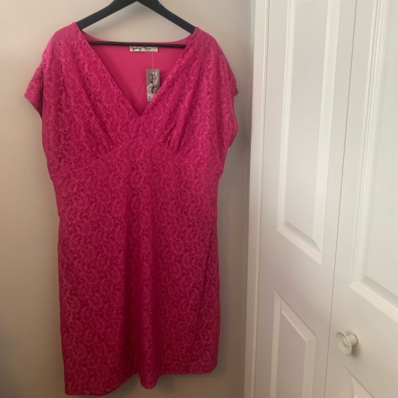 Dresses & Skirts - 💕NWT 💕Pink / Lace / Plus Size / Knee Length / Dress